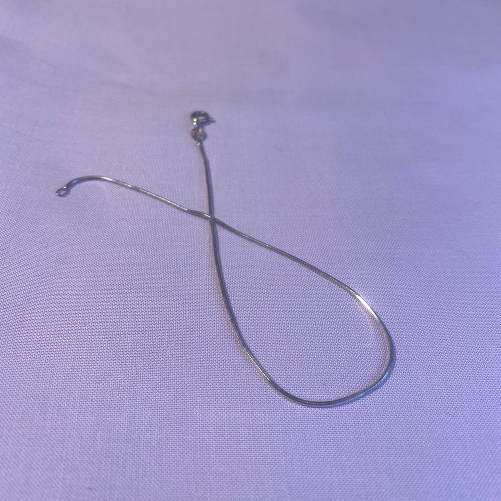 Thin 925 sterling silver bracelet/anklet